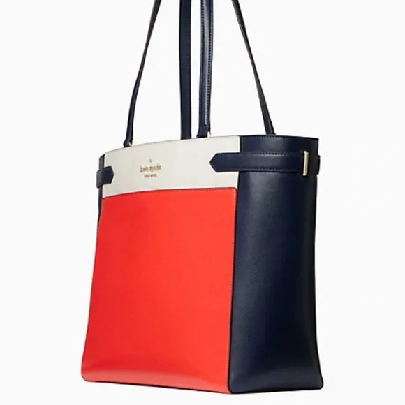 Kate Spade laptop tote red blue